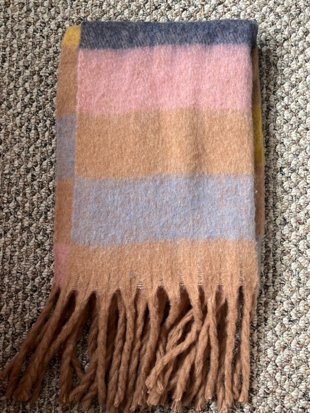 Aerie Big Multicolored Fringe Scarf